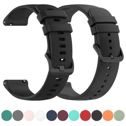 Correa de silicona de 20 a 22mm para Garmin Venu 3 Band Forerunner 265 255 245 165 Music Vivoactive 4, pulsera para cinturón Garmin Venu 2 Plus