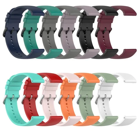 Correa de silicona de 20 a 22mm para Garmin Venu 3 Band Forerunner 265 255 245 165 Music Vivoactive 4, pulsera para cinturón Garmin Venu 2 Plus 3