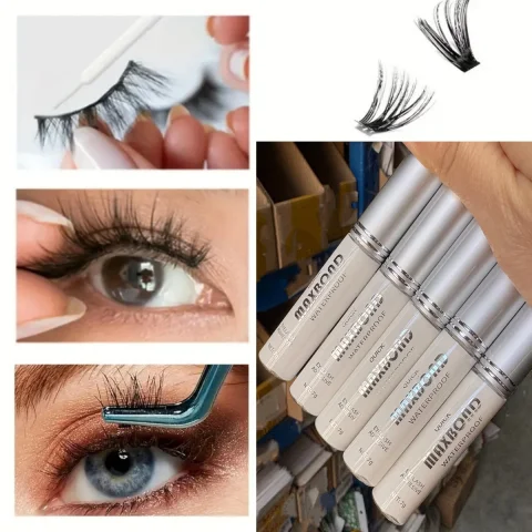 Pegamento para pestañas postizas invisibles de secado rápido, 7g, estilismo, transparente, Natural, pegamento para extensión de pestañas postizas, adhesivo, maquillaje impermeable *