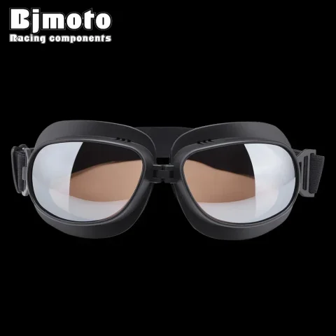 Gafas plegables para motocicleta, casco Vintage, gafas para ATV, UTV, gafas de motociclista, gafas para piloto, Scooter, Dirt Bike