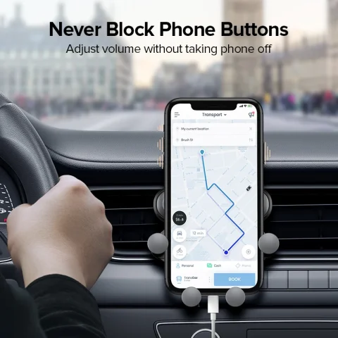 Soporte de gravedad para teléfono de coche, soporte para salida de aire, soporte para teléfono móvil en coche, soporte Universal para GPS para iPhone 13 12 Xiaomi