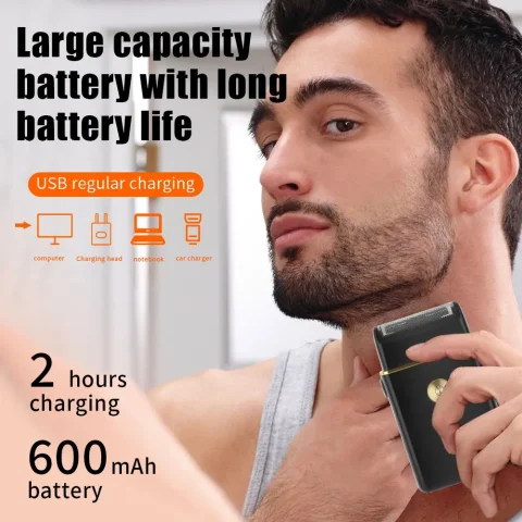 Cortadora de Pelo Profesional Hiena 212, Set de Cortadora de Pelo para Hombre, Recortadora de Pelo Eléctrica Inalámbrica de Metal para Barberos, Pantalla LCD 4
