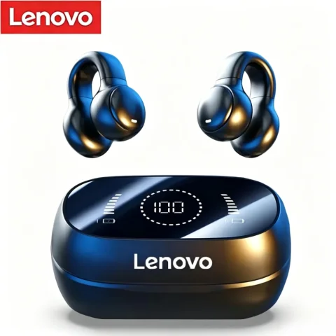 Audífonos Inalámbricos Originales Lenovo M47, Auriculares Bluetooth con Carga, Audífonos de Conducción Ósea
