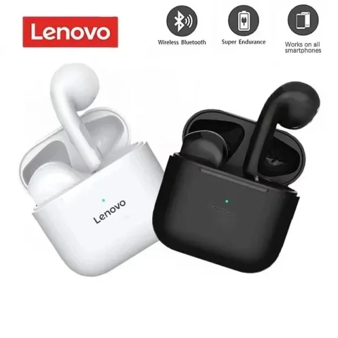 Auriculares Inalámbricos Lenovo Mini Bluetooth 5.3, Diseño Elegante, Calidad de Sonido Superior, Batería de Larga Duración para iPhone y Xiaomi
