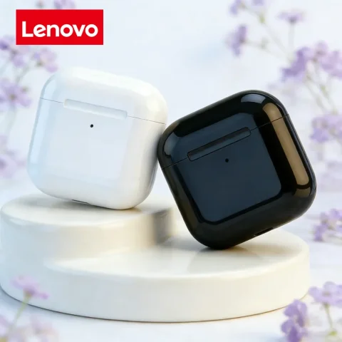 Auriculares Inalámbricos Bluetooth Lenovo, Diseño Elegante, Calidad de Sonido Superior, Batería de Larga Duración, Ajuste Cómodo para Escuchar Todo el Día
