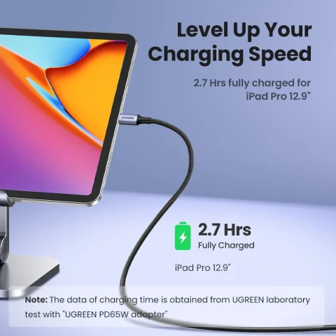 Cable USB Tipo C a USB C UGREEN de 100W para MacBook, iPhone 18, 17, 16, iPad, Samsung S26, Cable de Carga Rápida PD, 5A, Chip E-Marker 3
