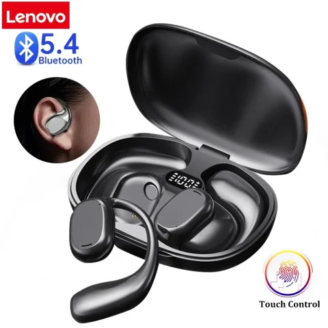 Auriculares Inalámbricos Bluetooth 5.3 Lenovo Sports, HiFi 9D Estéreo, Resistentes al Agua, TWS, Control Táctil, Cancelación de Ruido, Conducción Ósea