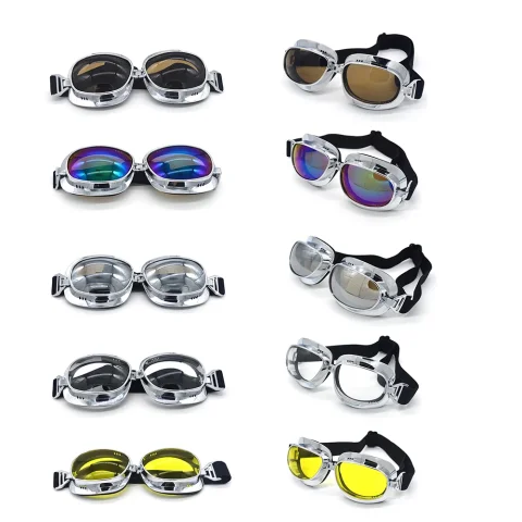 Mooreaxe Gafas de motocicleta Gafas Retro piloto Steampunk Jet casco Gafas máscara ciclismo Oculos Gafas Vintage