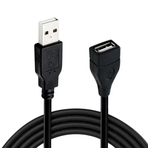 Cable de extensión USB 2,0, Cable de 0,6 m, 1m, 1,5 m, línea de transmisión de datos, Cable de extensión de datos de superalta velocidad para proyector de pantalla