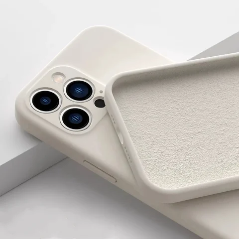 Funda de teléfono de silicona líquida Original de lujo para iPhone 11 12 13 14 15 16 17 Pro Max Air Plus XS X XR fundas de parachoques suaves