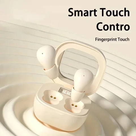 Audífonos Inalámbricos Bluetooth 5.3 Lenovo SK19 Mini, Audífonos Invisibles para Dormir, para Huawei Xiaomi, con Reducción de Ruido 4