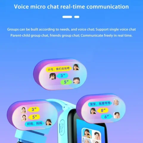 Reloj Inteligente Lenovo para Niños con GPS, SOS, Videollamada, Cámara HD, Resistente al Agua, Compatible con Tarjeta SIM, Auriculares, Regalo para Niños y Niñas 2026 5