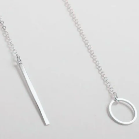 2025 nuevo diseño de collar de moda para mujer, collar redondo de Metal Simple a la moda, ventas al por mayor 3