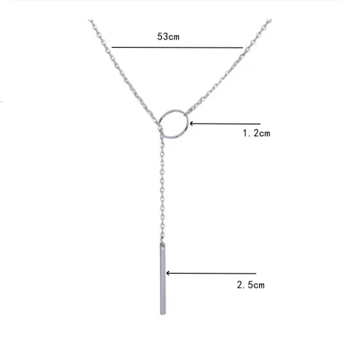 2025 nuevo diseño de collar de moda para mujer, collar redondo de Metal Simple a la moda, ventas al por mayor 4