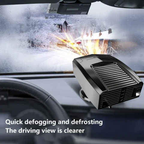 Calentador Portátil para Auto Lenovo 12V/24V, Ventilador 2 en 1, Calefacción y Refrigeración, Desempañador de Parabrisas, Secador Antivaho 5