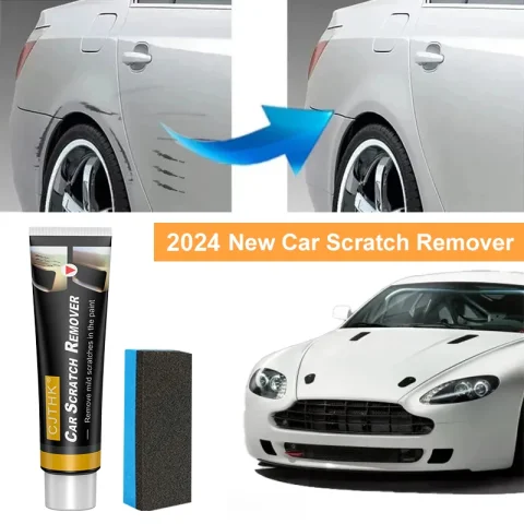 Removedor de arañazos de coche, pasta de pulido con esponja, cuidado de pintura para carrocería de coche, reparación de arañazos, pintura rota, carrocería suave