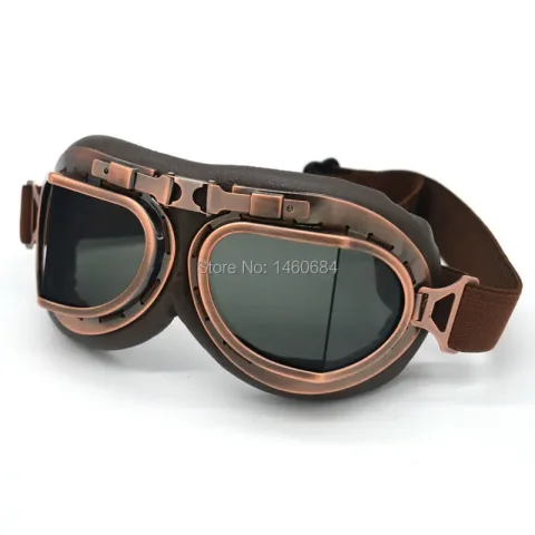 Evomosa Vintage WWII piloto gafas voladoras deportes al aire libre gafas para Motocross motocicleta Dirt Bike ATV