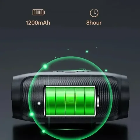 Altavoz Inalámbrico Bluetooth 5.3 con Tarjeta TF y USB de Lenovo, Portátil, con Doble Controlador, Sonido Estéreo, Radio FM, Transmisión de Voz, Resistente al Agua, para Camping