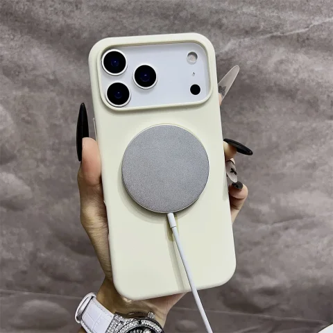 Funda Magnética de Silicona Original de Lujo para Magsafe, Compatible con iPhone 17 Air, 16, 15, 14, 13, 12, 11, 17 Pro Max, Imprescindible 3