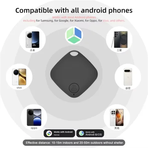 Nuevo localizador GPS Bluetooth inteligente antipérdida Lenovo Mini, compatible con Android e iOS, para llaves, mascotas, niños y billeteras. 3