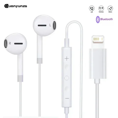 Auriculares intrauditivos para Apple iPhone 16, 15, 14, 13, 12, 11, auriculares con cable y sonido estéreo, auriculares compatibles con Bluetooth de 3,5mm para todos los teléfonos