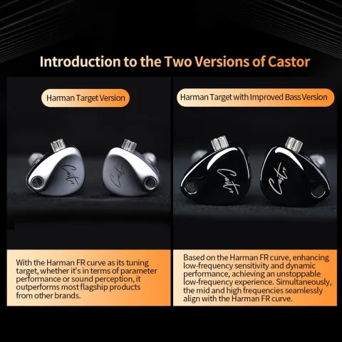 Nuevos auriculares KZ Castor In Ear HiFi 2DD dinámicos de alta gama con armadura equilibrada sintonizable, auriculares con Monitor, auriculares con cancelación 3