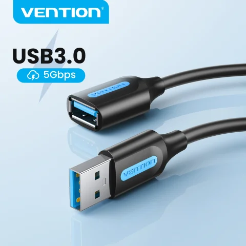 Vention-Cable de extensión USB 3,0, extensor de Cable de datos de velocidad rápida para PC, Smart TV, Xbox One, SSD, 3,0, 2,0