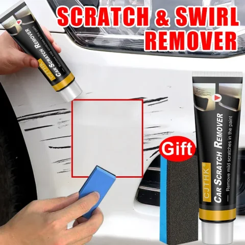 Removedor de arañazos de coche, pasta de pulido con esponja, cuidado de pintura para carrocería de coche, reparación de arañazos, pintura rota, carrocería suave
