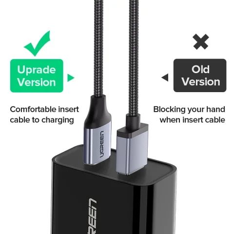 Cable Micro USB Ugreen 2A de Nailon, Cable USB de Carga Rápida para Samsung Xiaomi HTC, Cable de Datos para Teléfono Móvil 5