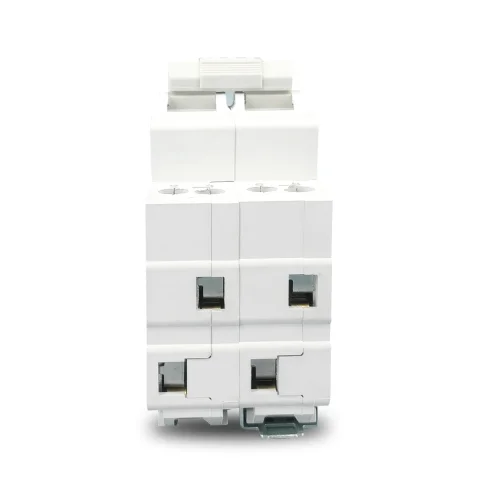 Interruptor de Transferencia Manual de Doble Potencia TOMZN 2P 63A MTS con Bloqueo y Disyuntor 4
