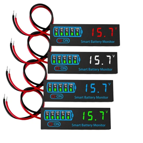 Módulo Indicador de Energía para Baterías de Litio 18650 (3S-12S) y Plomo-Ácido (7-55V) con Pantalla LCD