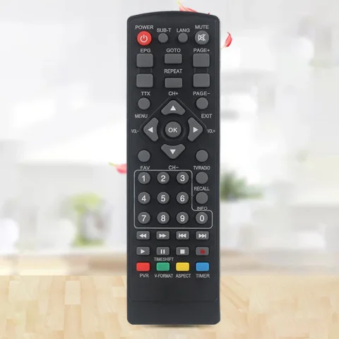 Mando a distancia Digital de alta definición, Control remoto adecuado para DVB-T2, televisión inteligente, STB, HDTV 4