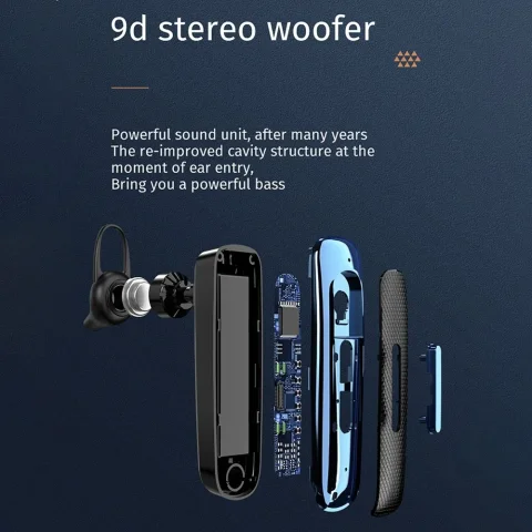 Auriculares inalámbricos Bluetooth E1 con micrófono, auriculares intrauditivos para negocios, auriculares individuales E1, auriculares Bluetooth para escuchar música