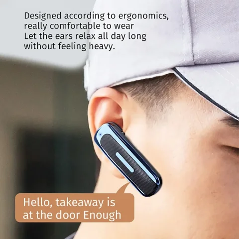 Auriculares inalámbricos Bluetooth E1 con micrófono, auriculares intrauditivos para negocios, auriculares individuales E1, auriculares Bluetooth para escuchar música