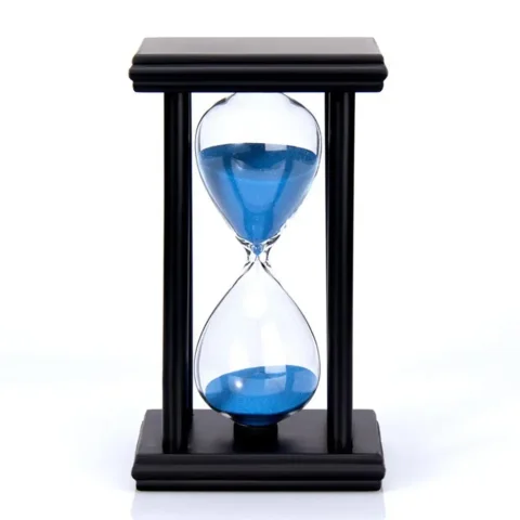 Reloj de Arena de Madera de 45/60 Minutos, Temporizador de Arena, Decoración para Cocina, Escuela y Hogar