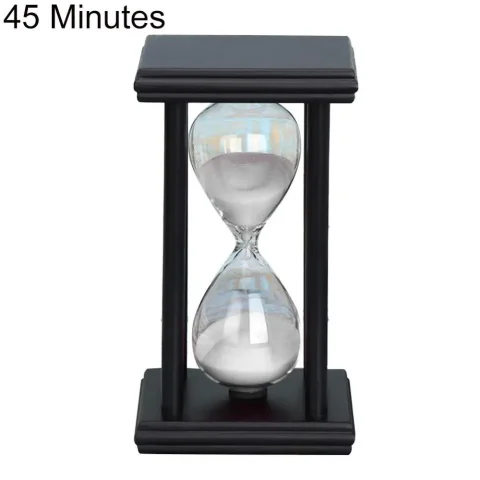Reloj de Arena de Madera de 45/60 Minutos, Temporizador de Arena, Decoración para Cocina, Escuela y Hogar