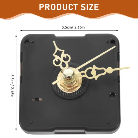 1 Juego de Kit de movimiento de reloj estable DIY, cronometraje preciso, Material plástico duradero para relojes de pared, mecanismo de reloj de repuesto 4