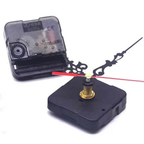 Mecanismo de reloj, máquina de movimiento de cuarzo silencioso, juego de puntero de manecillas de pared, mesa de relojería, eje largo, piezas de reparación de relojes DIY