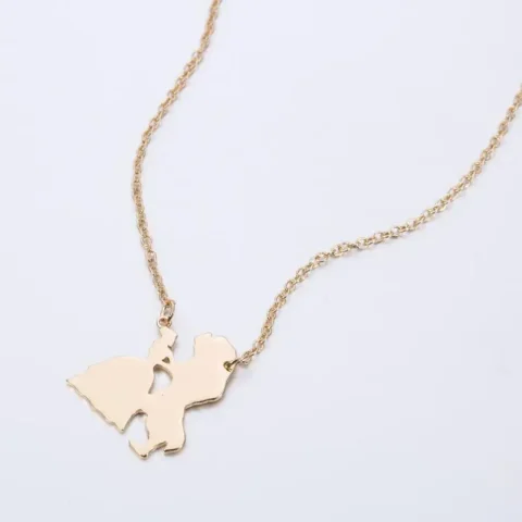 Collar de la Bella y la Bestia, Nueva Película 2025, Joyería para Mujer, Colgante de Príncipe y Princesa, Accesorios para Enamorados, Regalos 5