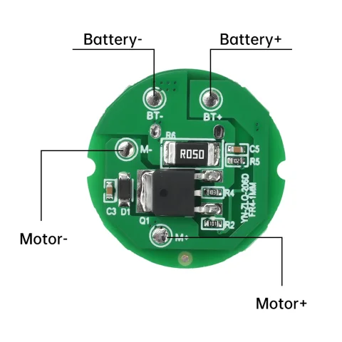 Placa de accionamiento de Motor DC 3-6V DC, placa de circuito de Motor pequeño de 5-20W, accesorios de bricolaje de taladro pequeño, módulo de accionamiento de interfaz tipo C 5