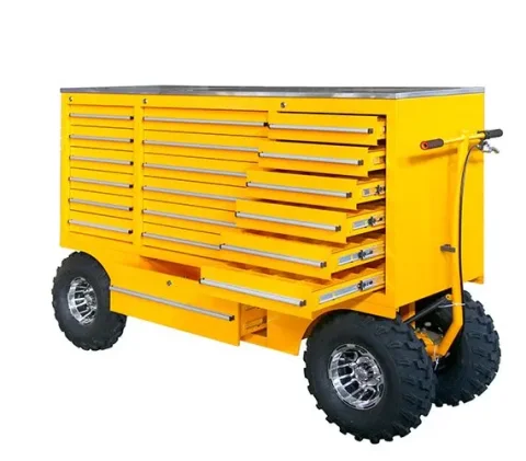 Herramienta de caja de herramientas, freno tipo carrito, banco de trabajo de garaje de almacenamiento de metal, herramienta de carrito de taller de alta resistencia 5