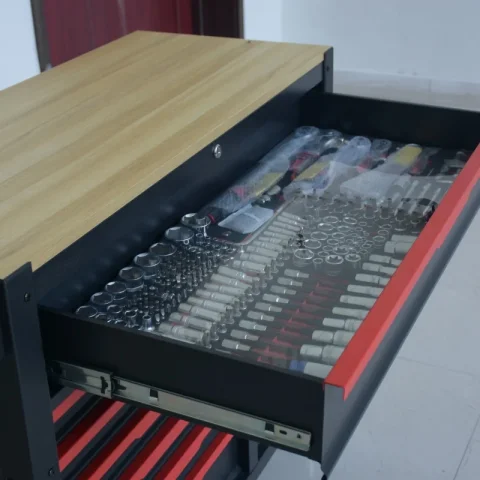 Cajón banco de trabajo de acero caja de herramientas grande carro de herramientas de reparación de automóviles