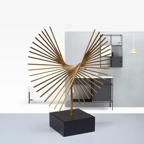 Estatuilla clásica de lujo, decoración de muebles para el hogar, artesanía, tienda, escultura de mesa, adorno, decoración de escritorio para vestíbulo de oficina 5