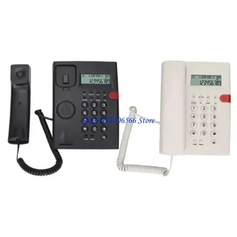02DD K010A-1 Teléfono con cable Pantalla identificación llamadas Rellamada y pausa para hotel oficina en casa 3