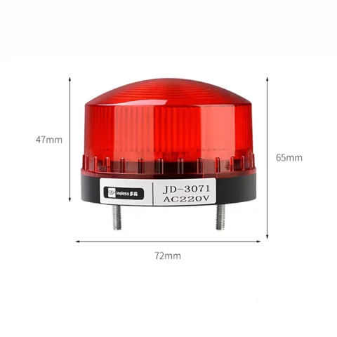 Luz Indicadora LED -3071 12V 24V 220V, Lámpara LED Pequeña Intermitente, Luz de Alarma de Seguridad, Luz de Advertencia Estroboscópica