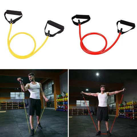 Banda deportiva elástica de goma para equipos de Fitness, bandas de resistencia con asas portátiles para Yoga, tirar hacia arriba, gimnasio, entrenamiento de ejercicio 3