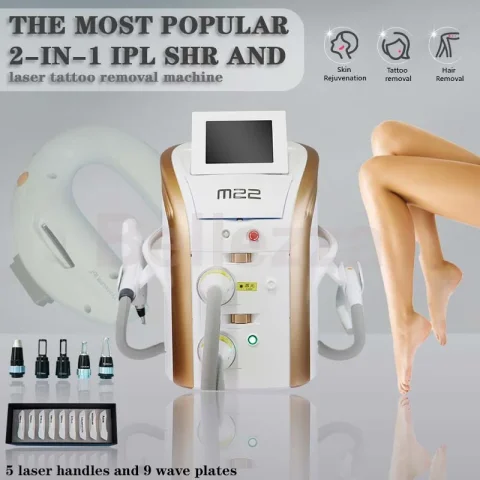 Lumenis-máquina de depilación láser M22, dispositivo multifunción/OPT/IPL/e-light, 2 en 1, eliminación de tatuajes AOPT Nd Yag, novedad