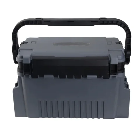 Caja de pesca para exteriores de doble capa, gran capacidad, reforzada, desmontable, caja de almacenamiento de cebo para pesca.