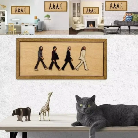 Cubierta clásica de madera para colgar en la pared, decoración de pared, manualidades