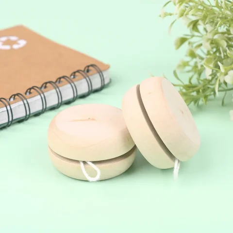。 Nuevo juguete de madera: Mini Yo-Yo Redondo de Colores para Bebés, Bola DIY Hecha a Mano, Juguetes Creativos de Madera para Niños, Regalo Ideal 3